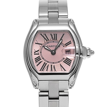 カルティエ ロードスター SM W62017V3 ピンク レディース 時計 【中古】【wristwatch】