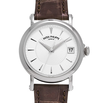 パテック フィリップ カラトラバ オフィサー 5153G-010 シルバー メンズ 時計 【中古】【wristwatch】