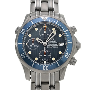 オメガ シーマスター プロフェッショナル 300 クロノグラフ 2298.80 ブルー メンズ 時計 【中古】【wristwatch】