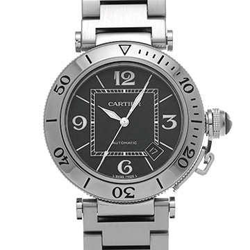 カルティエ パシャ シータイマー W31077M7 ブラック メンズ 時計 【中古】【wristwatch】