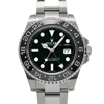 ロレックス GMTマスターII 116710LN ブラック メンズ 時計 【中古】【wristwatch】
