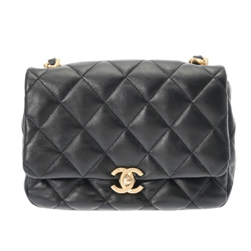 シャネル マトラッセ スモールフラップバッグ ブラック AS3206 ラムスキン レディース バッグ 【中古】【bag】