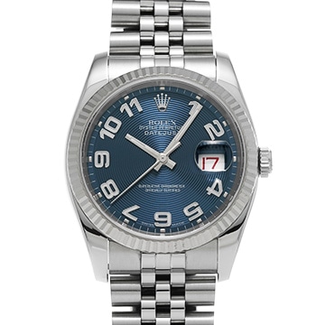 ロレックス デイトジャスト 116234 ブルーコンセントリック メンズ 時計 【中古】【wristwatch】