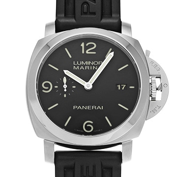 パネライ ルミノールマリーナ 1950 3デイズ オートマティック アッチャイオ PAM00312 ブラック メンズ 時計 【中古】【wristwatch】