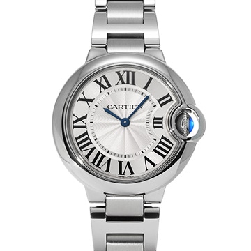 カルティエ バロンブルー 33ミリ W6920084 シルバー ユニセックス 時計 【中古】【wristwatch】