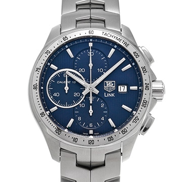 タグ ホイヤー リンク クロノグラフ CAT2015.BA0952 ブルー メンズ 時計 【中古】【wristwatch】