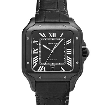 カルティエ サントス ドゥ カルティエ LM WSSA0039 ブラック メンズ 時計 【中古】【wristwatch】