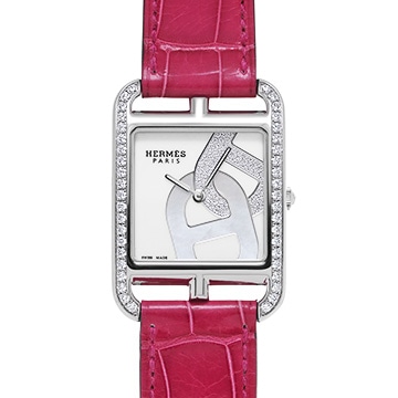 エルメス ケープコッド ドゥブルトゥール W047690WW00 ホワイトシェル/ダイヤモンド レディース 時計 【中古】【wristwatch】