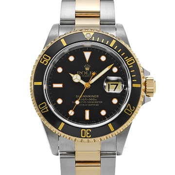 ロレックス サブマリーナ デイト 16613 ブラック メンズ 時計 【中古】【wristwatch】