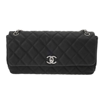シャネル マトラッセ チェーンショルダー ブラック ソフトキャビアスキン レディース バッグ 【中古】【bag】