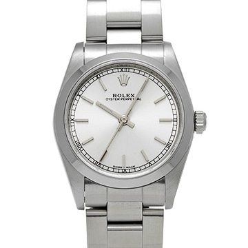ロレックス オイスターパーペチュアル 77080 シルバー ユニセックス 時計 【中古】【wristwatch】
