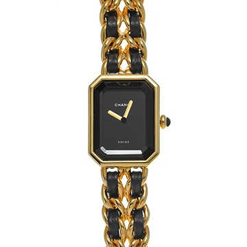 シャネル プルミエール S H0001 ブラック レディース 時計 【中古】【wristwatch】