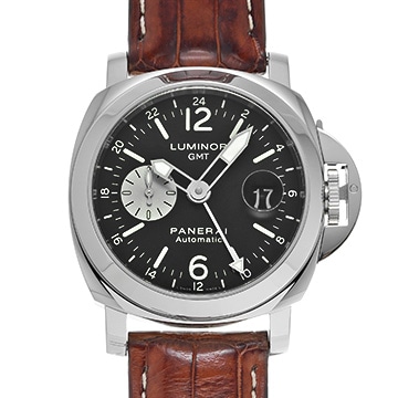 パネライ ルミノール GMT PAM00088 ブラック/シルバー メンズ 時計 【中古】【wristwatch】