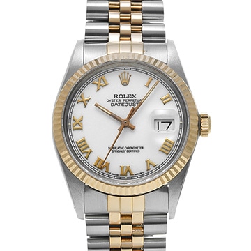 ロレックス デイトジャスト 16013 ホワイト メンズ 時計 【中古】【wristwatch】