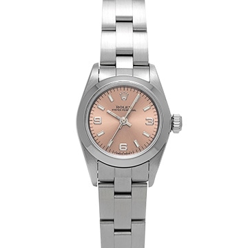 ロレックス オイスターパーペチュアル 67180 ピンク レディース 時計 【中古】【wristwatch】