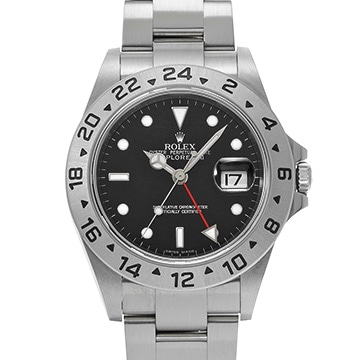 ロレックス エクスプローラーII 16570 ブラック メンズ 時計 【中古】【wristwatch】