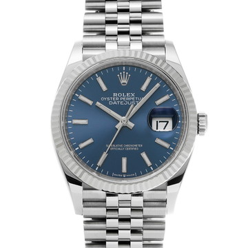 ロレックス デイトジャスト 36 126234 ブライトブルー メンズ 時計 【中古】【wristwatch】