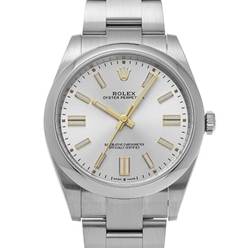 ロレックス オイスターパーペチュアル 41 124300 シルバー メンズ 時計 【中古】【wristwatch】
