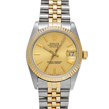 ロレックス デイトジャスト 68273 シャンパン ユニセックス 時計 【中古】【wristwatch】