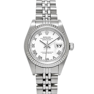 ロレックス デイトジャスト 79174 ホワイト レディース 時計 【中古】【wristwatch】