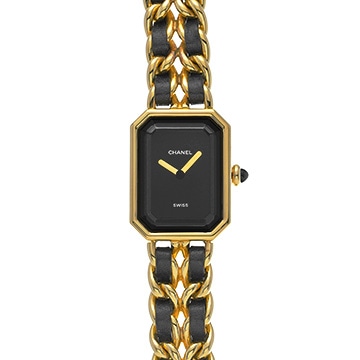 シャネル プルミエール M H0001 ブラック レディース 時計 【中古】【wristwatch】
