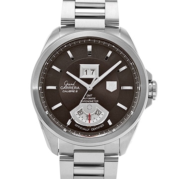 タグ ホイヤー グランド カレラ キャリバー8 GMT WAV5113.BA0901 ブラウン メンズ 時計 【中古】【wristwatch】