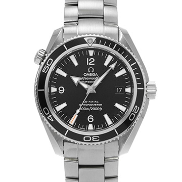 オメガ シーマスター プラネットオーシャン 600 コーアクシャル 2201.50 ブラック メンズ 時計 【中古】【wristwatch】