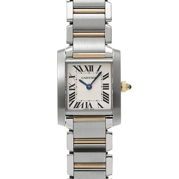 カルティエ タンク フランセーズ SM W51007Q4 シルバー レディース 時計 【中古】【wristwatch】