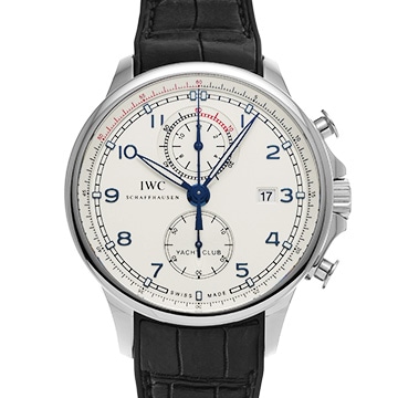 IWC ポルトギーゼ ヨットクラブ クロノグラフ オーシャンレーサー IW390216 シルバー メンズ 時計 【中古】【wristwatch】