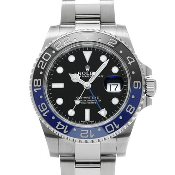 ロレックス GMTマスターII 116710BLNR ブラック メンズ 時計 【中古】【wristwatch】