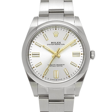 ロレックス オイスターパーペチュアル 41 124300 シルバー メンズ 時計 【中古】【wristwatch】