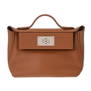 エルメス ヴァンキャトル 24/24 MINI ゴールド エバーカラー レディース バッグ 【未使用】【bag】