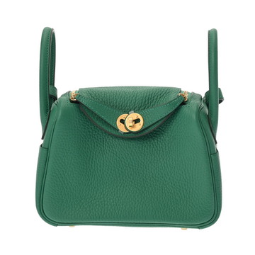 エルメス リンディ ミニ 2 ヴェールヴェルティゴ トリヨンクレマンス レディース バッグ 【未使用】【bag】
