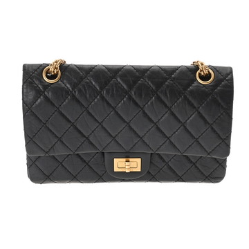 シャネル 2.55/マトラッセ ハンドバッグ ブラック A37586 エイジドカーフスキン レディース バッグ 【中古】【bag】