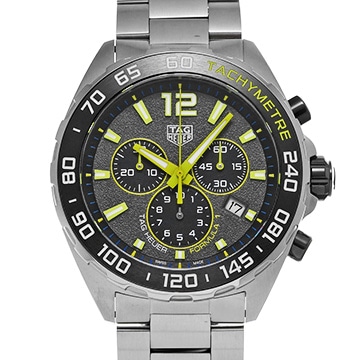 タグ ホイヤー フォーミュラ1 クォーツ クロノグラフ CAZ101AG.BA0842 グレー/ブラック メンズ 時計 【中古】【wristwatch】