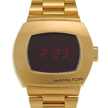 ハミルトン アメリカンクラシック PSR デジタルクォーツ H524240 レッド メンズ 時計 【中古】【wristwatch】