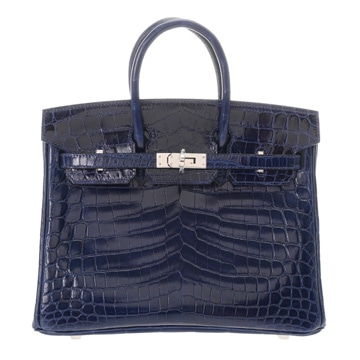エルメス バーキン 25 ブルーアンクル ニロティカスリセ レディース バッグ 【中古】【bag】