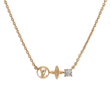 ルイ ヴィトン ネックレス プティ ルイ ゴールド M00368 メタル/ストラス レディース ジュエリー 【中古】【jewelry】
