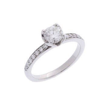 フレッド デルフィーヌリング #6 シルバー Pt950プラチナ レディース ジュエリー 【中古】【jewelry】