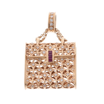 ノーブランド バックモチーフ ペンダントトップ ゴールド K18イエローゴールド YG レディース ジュエリー 【中古】【jewelry】