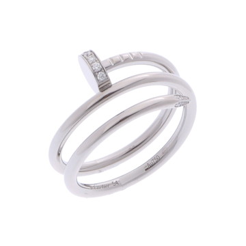 カルティエ ジュストアンクルリング ダブル #54 シルバー K18ホワイトゴールド WG レディース ジュエリー 【中古】【jewelry】