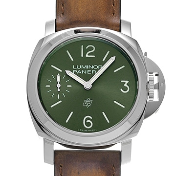 パネライ ルミノール ロゴ PAM01624 グリーン メンズ 時計 【中古】【wristwatch】