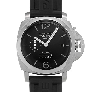 パネライ ルミノール 1950 8デイズ GMT PAM00233 ブラック メンズ 時計 【中古】【wristwatch】