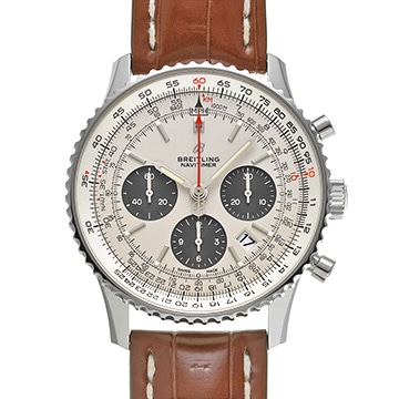 ブライトリング ナビタイマー1 B01 クロノグラフ 43 AB0121211G1A1 シルバー/ブラック メンズ 時計 【中古】【wristwatch】