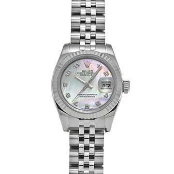 ロレックス レディ デイトジャスト 26 179174NA ピンクシェル レディース 時計 【中古】【wristwatch】