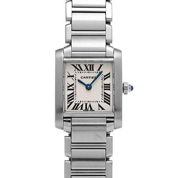 カルティエ タンクフランセーズ SM　 W51008Q3 シルバー レディース 時計 【中古】【wristwatch】