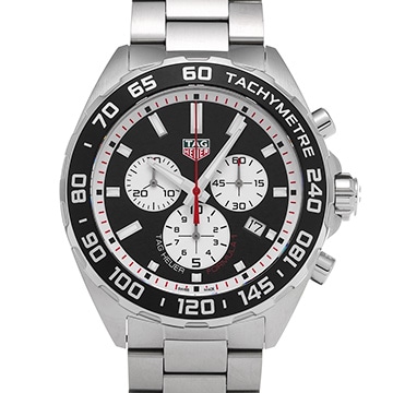 タグ ホイヤー フォーミュラ1 クォーツ クロノグラフ CAZ101E.BA0842 ブラック/シルバー メンズ 時計 【中古】【wristwatch】