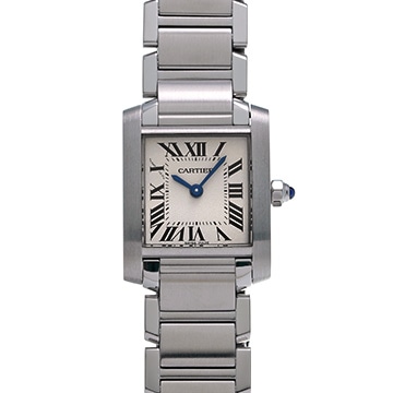 カルティエ タンクフランセーズ SM　 W51008Q3 シルバー レディース 時計 【中古】【wristwatch】