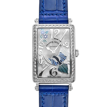 フランクミュラー ロングアイランド ハッピー マグパイ 952QZRELBUMOPD1R ホワイトシェル レディース 時計 【中古】【wristwatch】