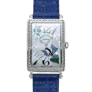 フランクミュラー ロングアイランド ハッピーマグパイ 952 QZ REL BU MOP D 1R ホワイトシェル レディース 時計 【中古】【wristwatch】